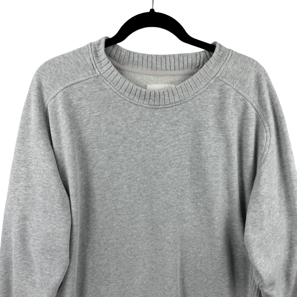 Aerie Sweatshirt Womens Medium Gray Raglan Sleeve Ribbed Trim Oversized Pullover - Picture 6 of 13